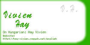 vivien hay business card